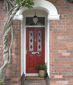 Red composite door