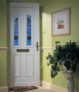 PVC entrance door