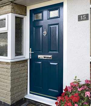 Blue composite door