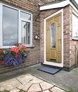 Woodgrain composite door