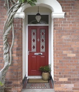 Red composite door